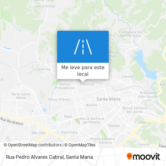 Rua Pedro Alvares Cabral mapa