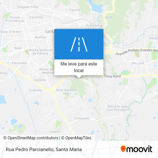 Rua Pedro Parcianello mapa