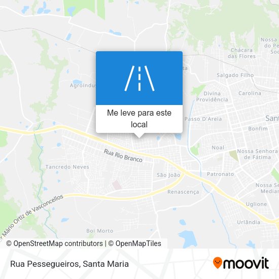 Rua Pessegueiros mapa