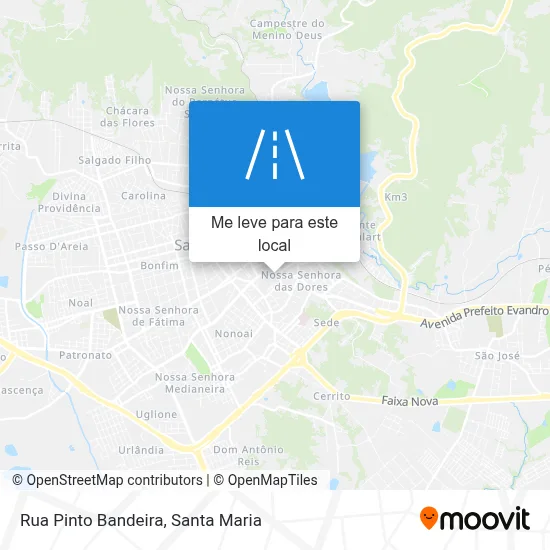 Rua Pinto Bandeira mapa