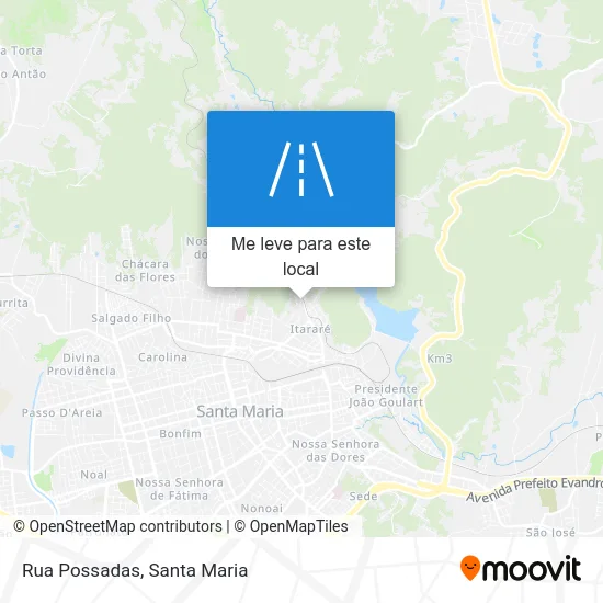 Rua Possadas mapa