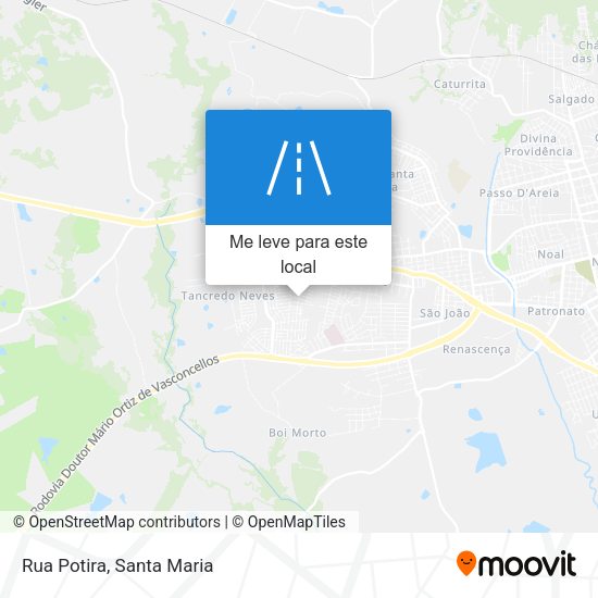 Rua Potira mapa