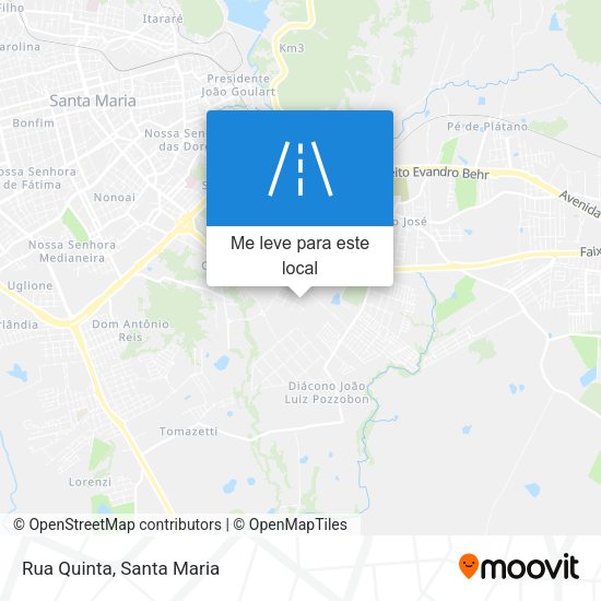 Rua Quinta mapa