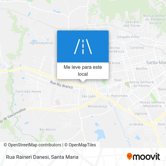 Rua Raineri Danesi mapa