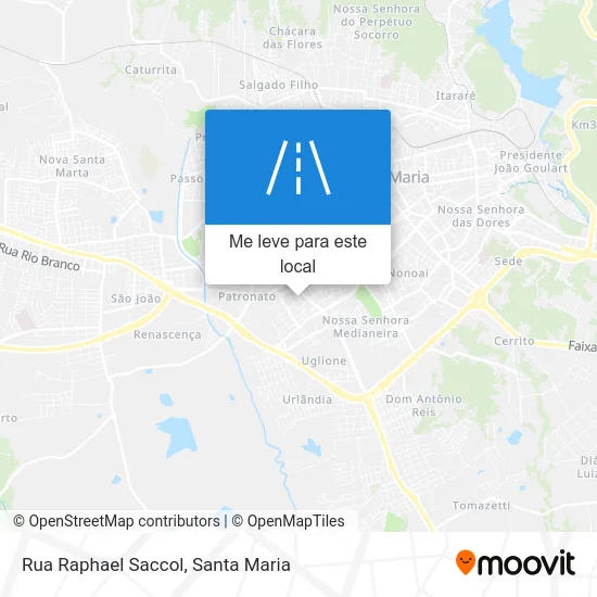 Rua Raphael Saccol mapa