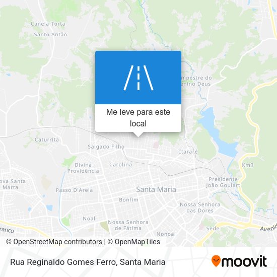 Rua Reginaldo Gomes Ferro mapa