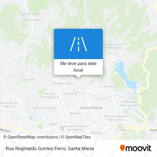 Rua Reginaldo Gomes Ferro mapa