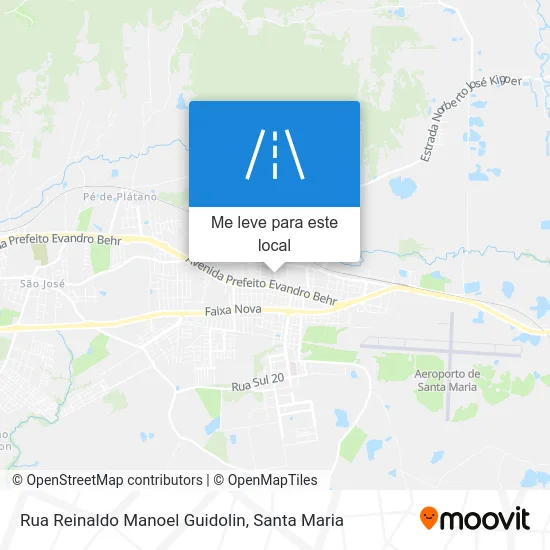 Rua Reinaldo Manoel Guidolin mapa