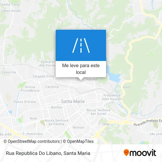 Rua Republica Do Libano mapa