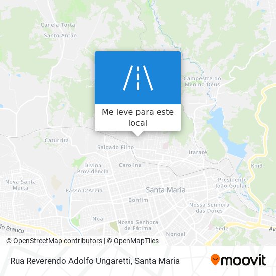 Rua Reverendo Adolfo Ungaretti mapa