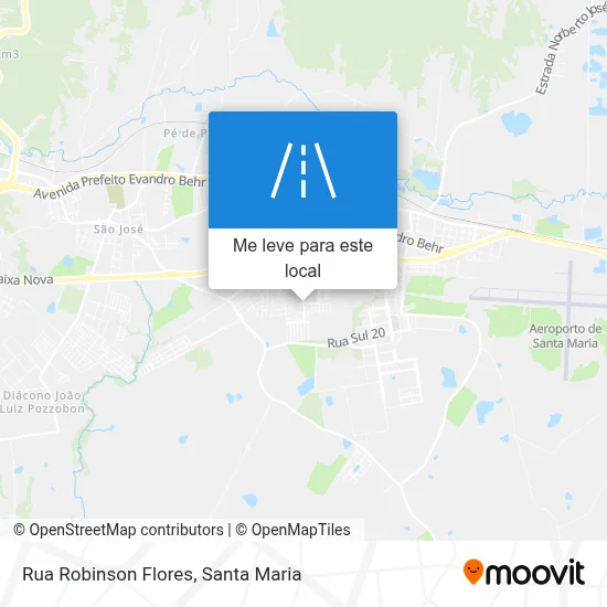 Rua Robinson Flores mapa