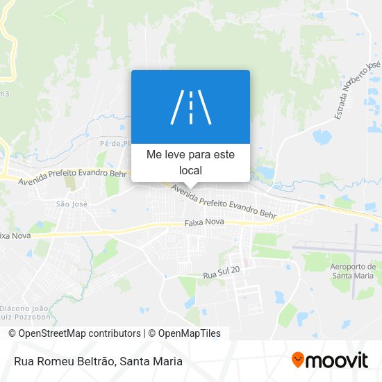 Rua Romeu Beltrão mapa