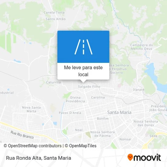 Rua Ronda Alta mapa