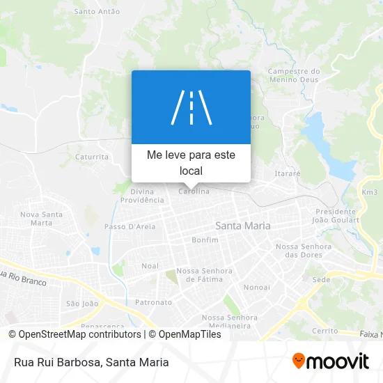Rua Rui Barbosa mapa