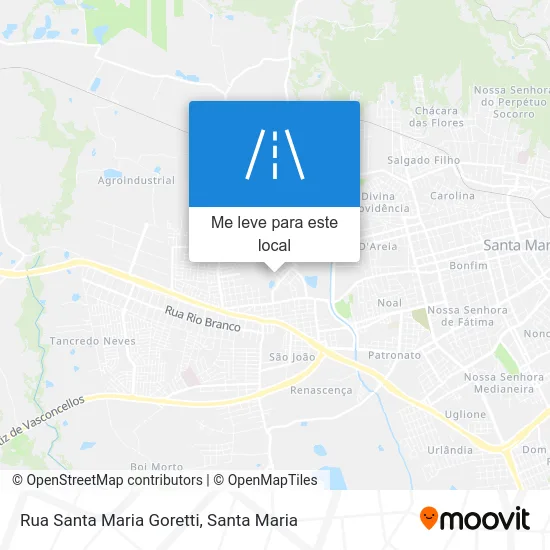 Rua Santa Maria Goretti mapa