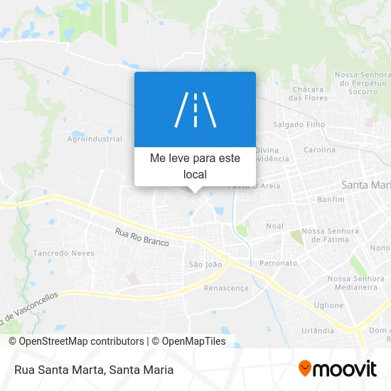 Rua Santa Marta mapa