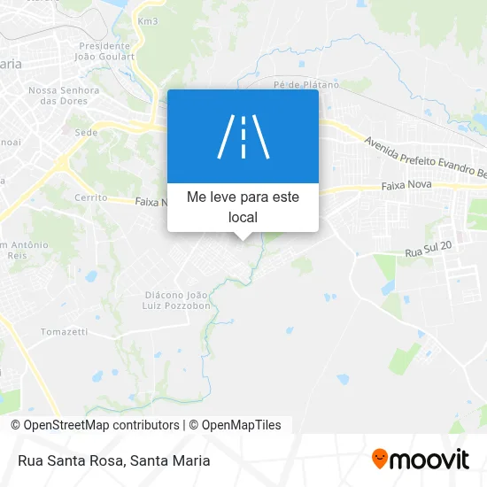 Rua Santa Rosa mapa