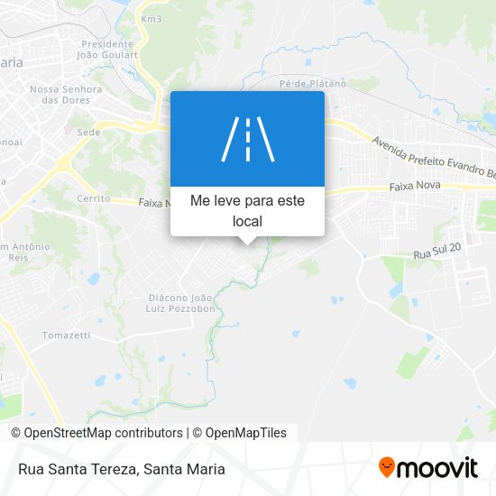 Rua Santa Tereza mapa