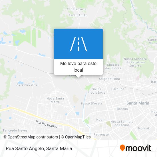 Rua Santo Ângelo mapa