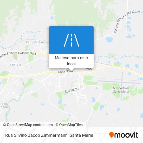 Rua Silvino Jacob Zimmermann mapa