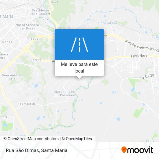 Rua São Dimas mapa