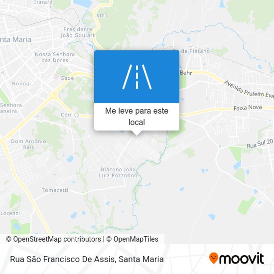 Rua São Francisco De Assis mapa