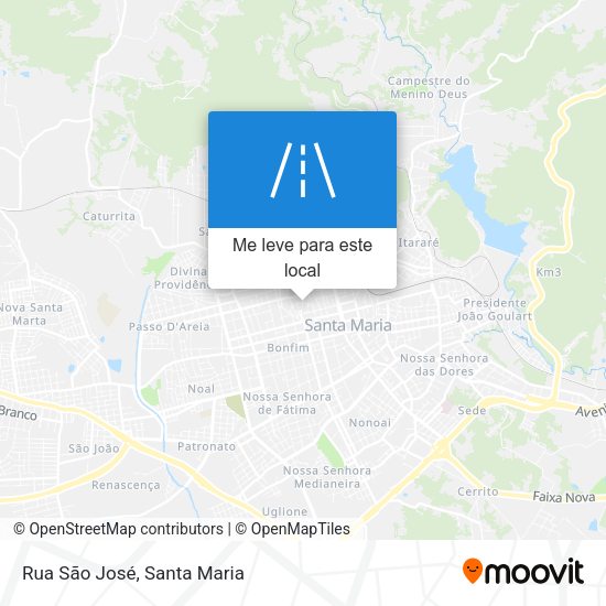 Rua São José mapa