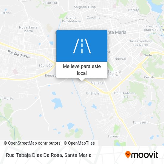 Rua Tabaja Dias Da Rosa mapa