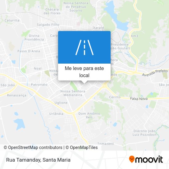 Rua Tamanday mapa