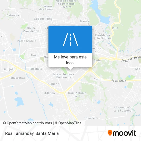 Rua Tamanday mapa