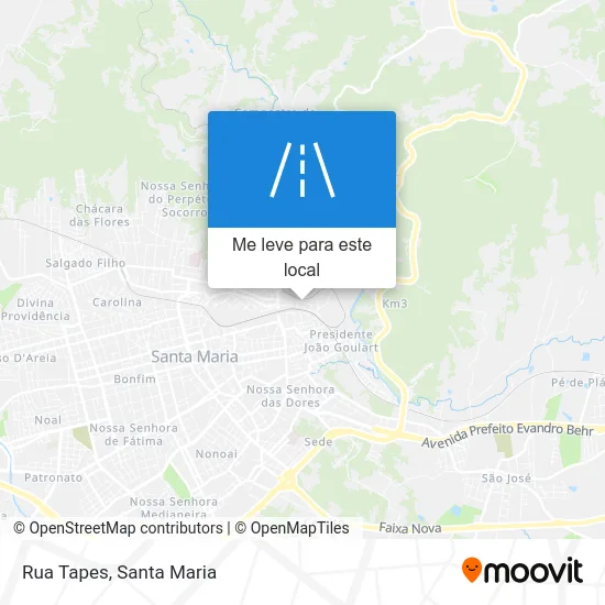 Rua Tapes mapa