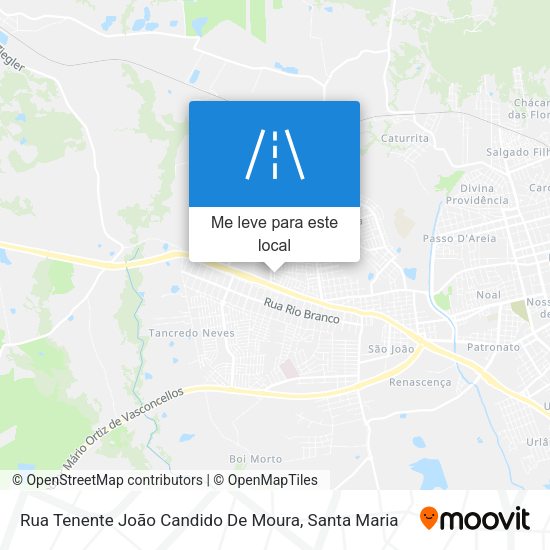 Rua Tenente João Candido De Moura mapa