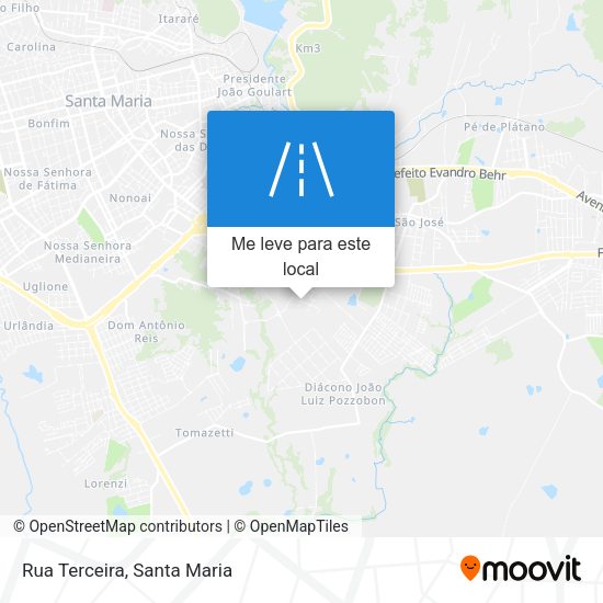 Rua Terceira mapa