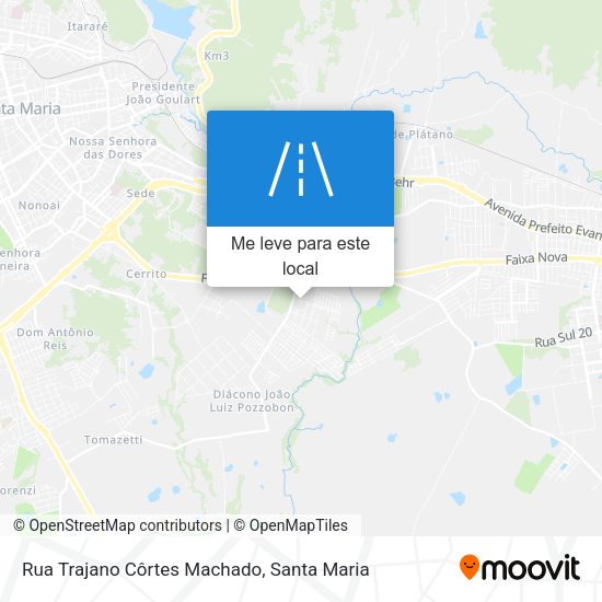 Rua Trajano Côrtes Machado mapa