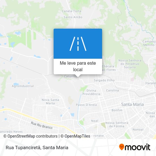 Rua Tupanciretã mapa