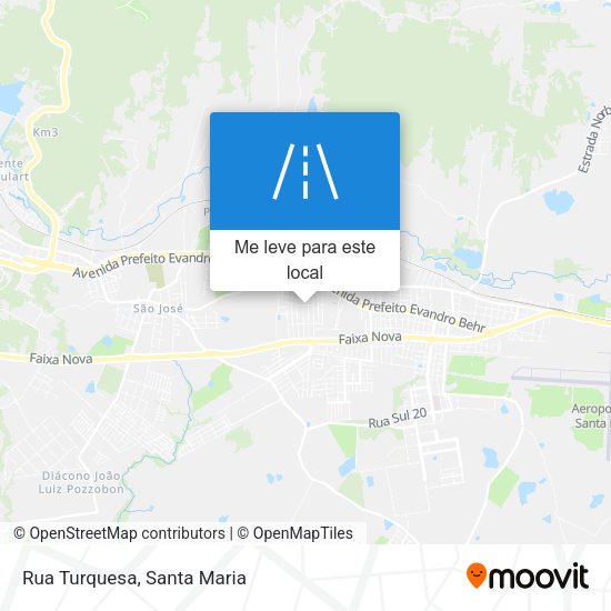 Rua Turquesa mapa