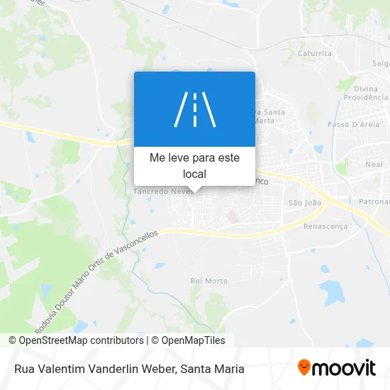 Rua Valentim Vanderlin Weber mapa