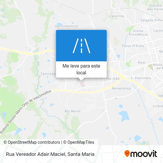 Rua Vereador Adair Maciel mapa