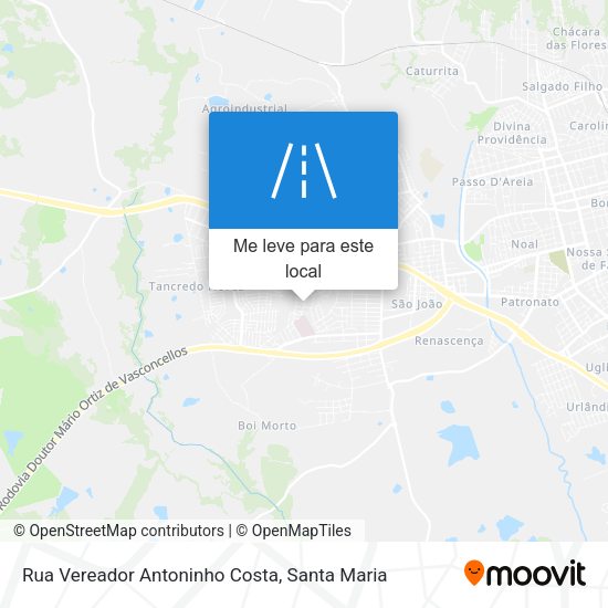 Rua Vereador Antoninho Costa mapa