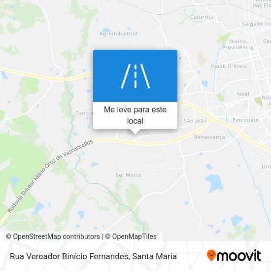 Rua Vereador Binício Fernandes mapa