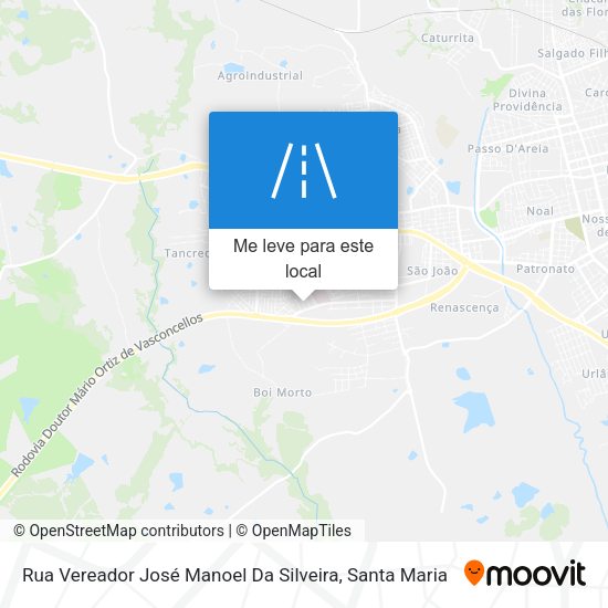 Rua Vereador José Manoel Da Silveira mapa