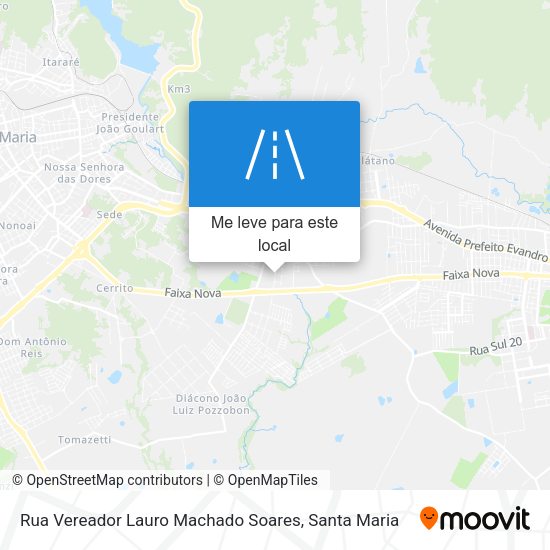 Rua Vereador Lauro Machado Soares mapa