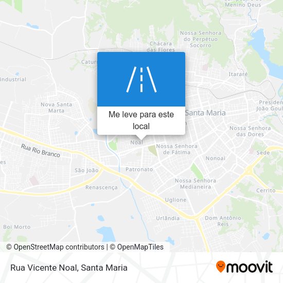Rua Vicente Noal mapa