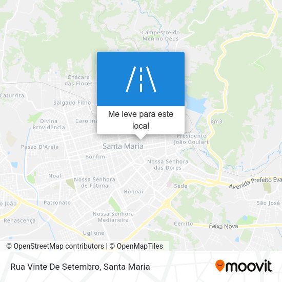 Rua Vinte De Setembro mapa