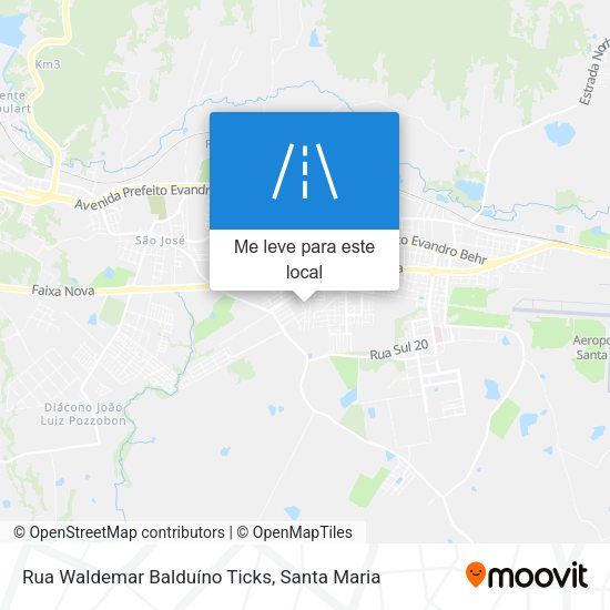 Rua Waldemar Balduíno Ticks mapa