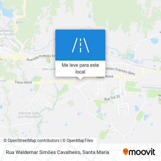 Rua Waldemar Simões Cavalheiro mapa