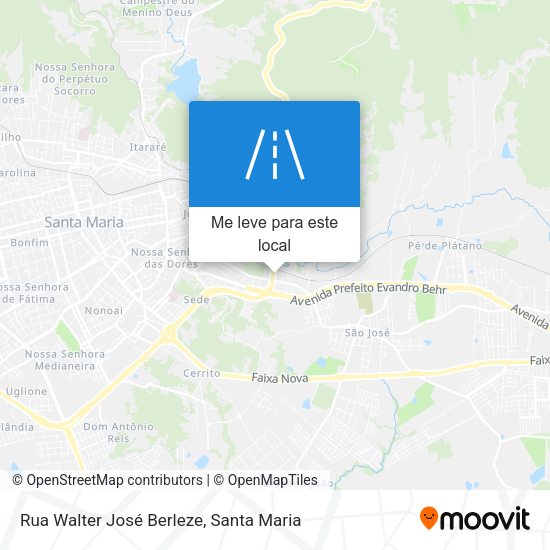 Rua Walter José Berleze mapa
