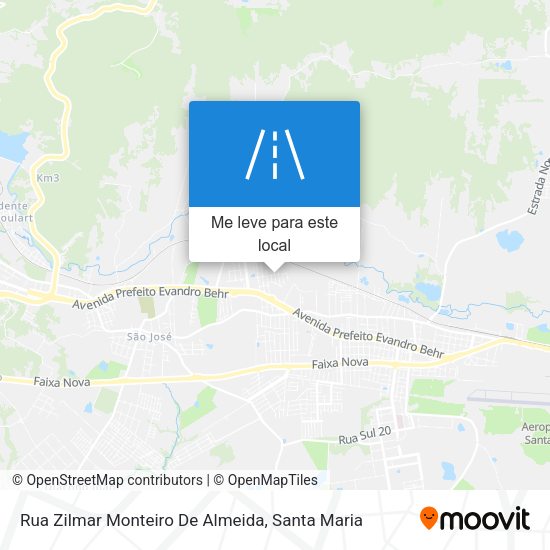 Rua Zilmar Monteiro De Almeida mapa