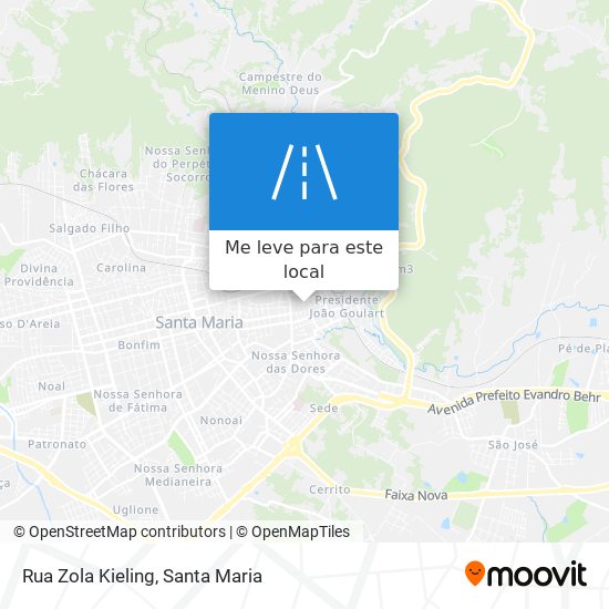 Rua Zola Kieling mapa