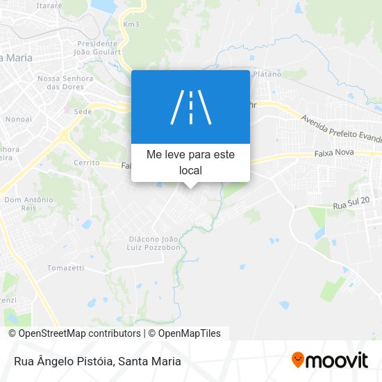 Rua Ângelo Pistóia mapa